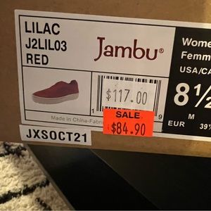 Jambu red women tennis shoes